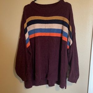 American Eagle Oversized Sweater - Size L/XL - Maroon